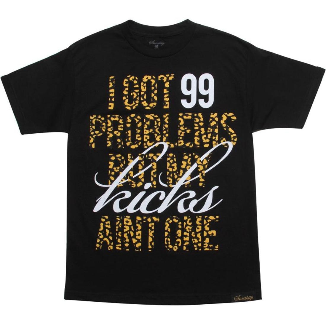 Sneaktip 99 Problems Leopard Tee (black)