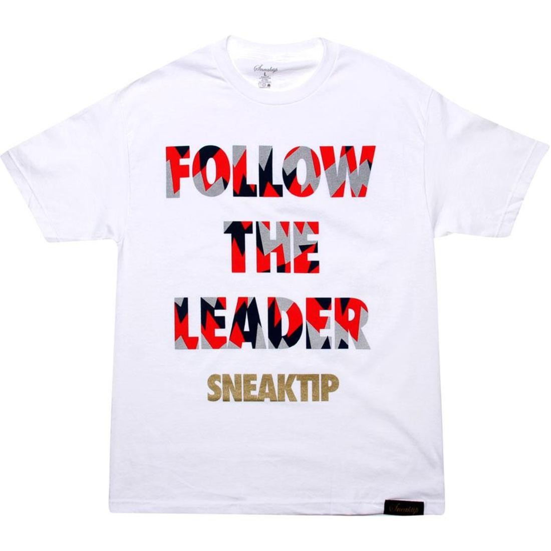 Sneaktip Follow The Leader Tee - Retro 7 Olympic (white)