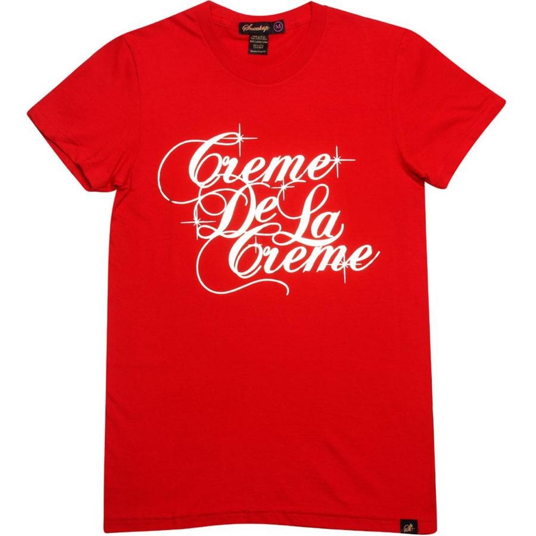 Sneaktip Womens Creme De La Creme Tee (red / gold foil)