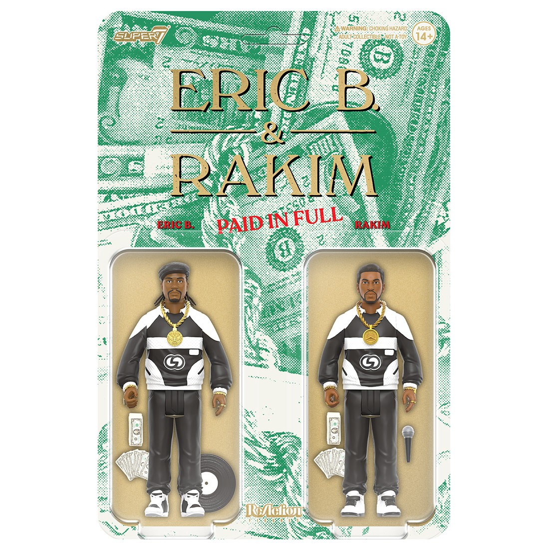 Super7 x Eric B and Rakim Two Pack Reaction Figure (green)