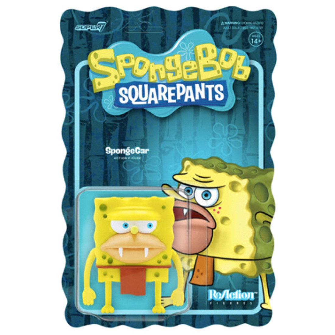 Super7 Spongebob Squarepants Spongegar Reaction Figure (yellow)