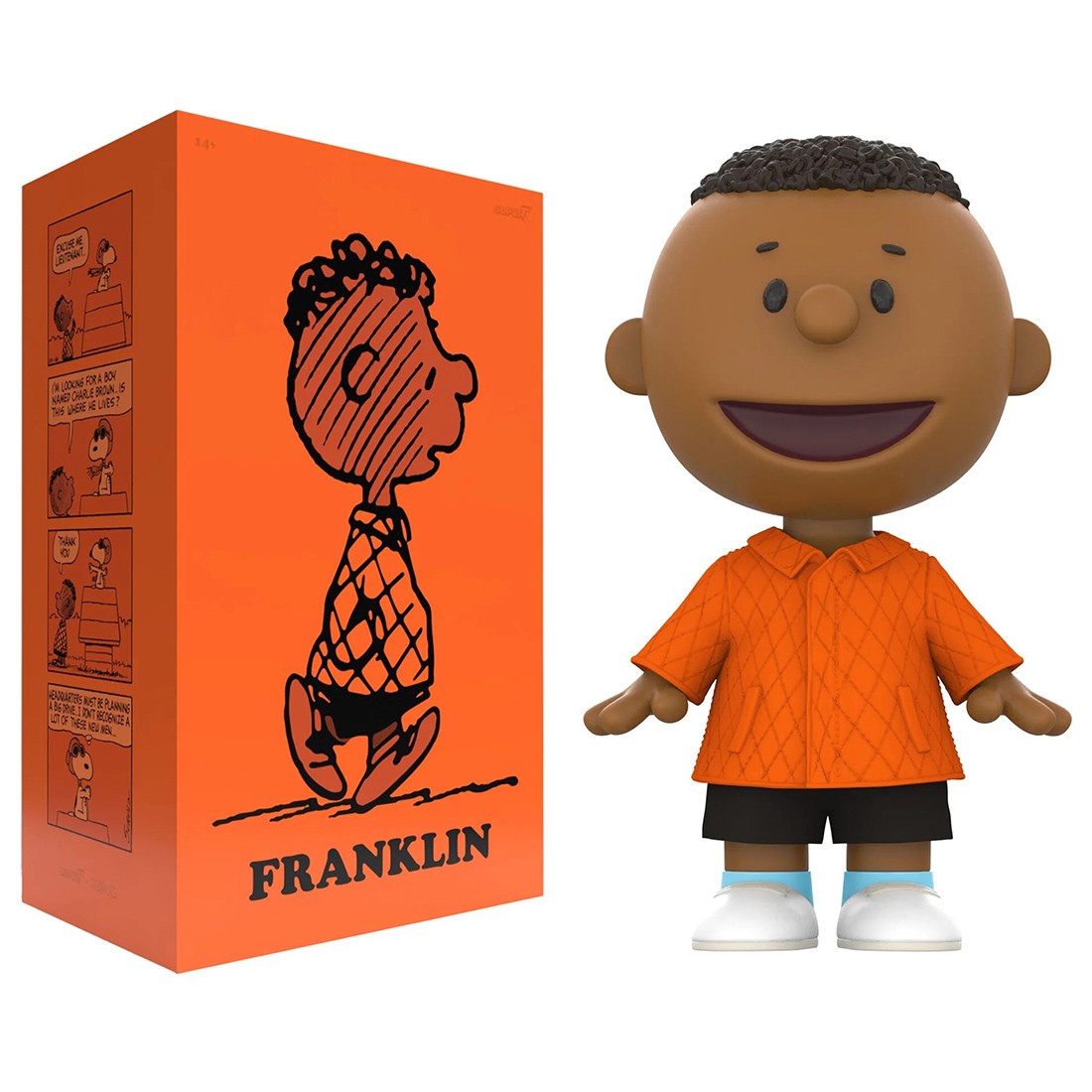 Super7 Peanuts Super Size Vinyl Figure - Franklin Jacket (brown)