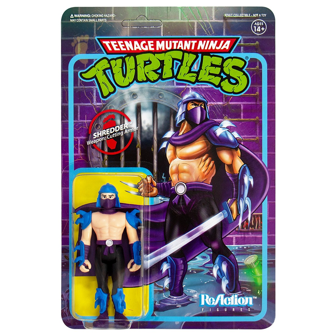 Super7 Teenage Mutant Ninja Turtles Shredder Reaction Figure (purple)