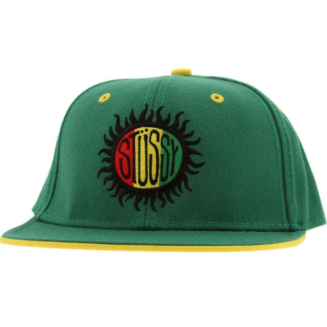 Stussy Reggae Sun Snapback Cap (green)