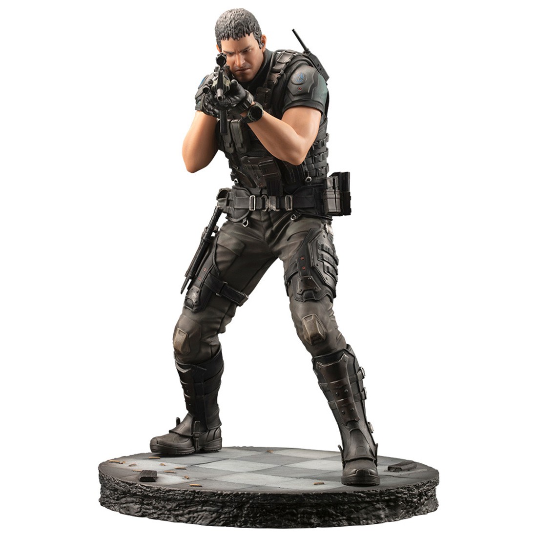Kotobukiya ARTFX Resident Evi Biohazard Vendetta Chris Redfield Renewal Package Statue (black)