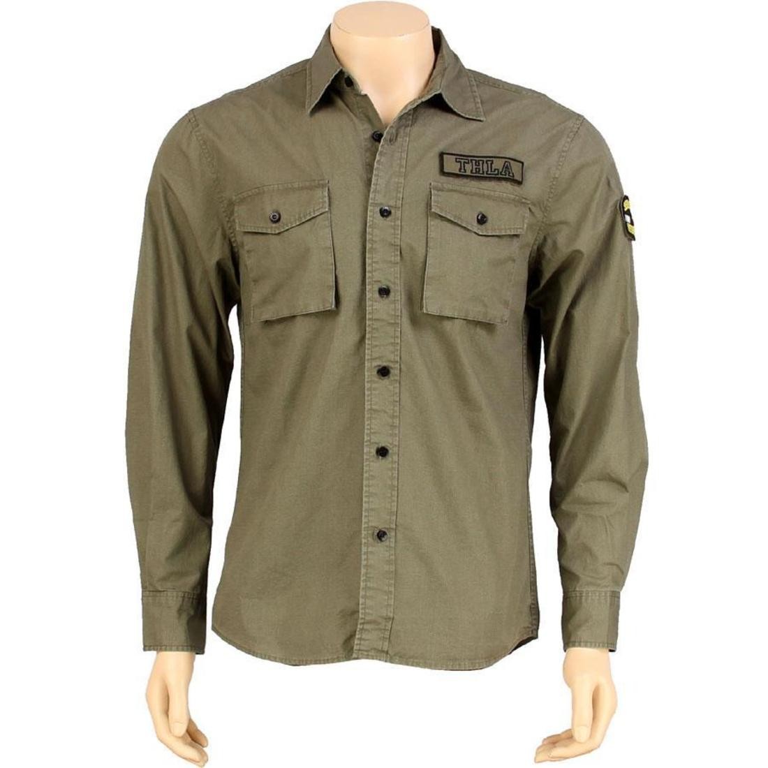The Hundreds Hut Long Sleeve Shirt (olive)