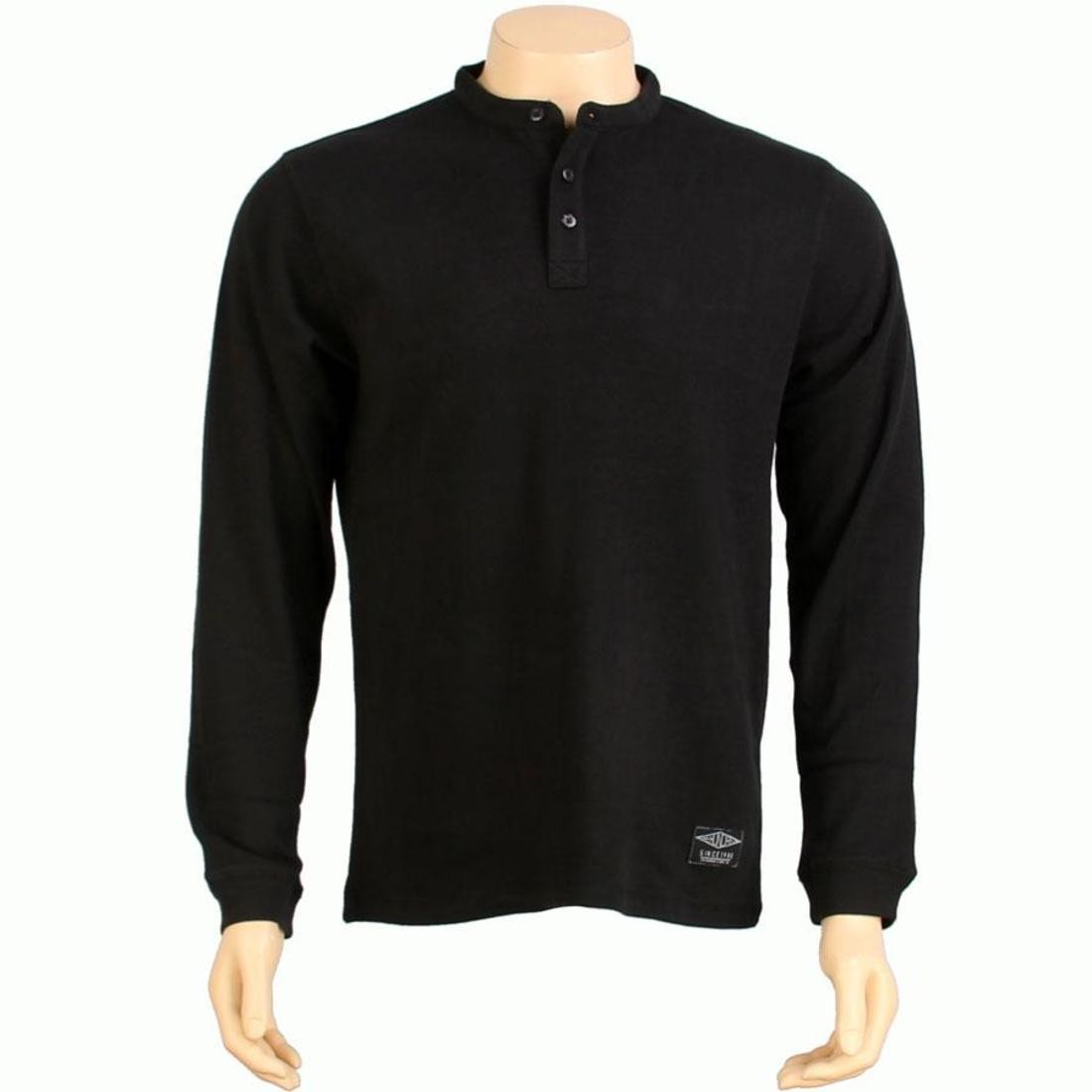 The Hundreds Spruce Thermal Long Sleeve Tee (black)