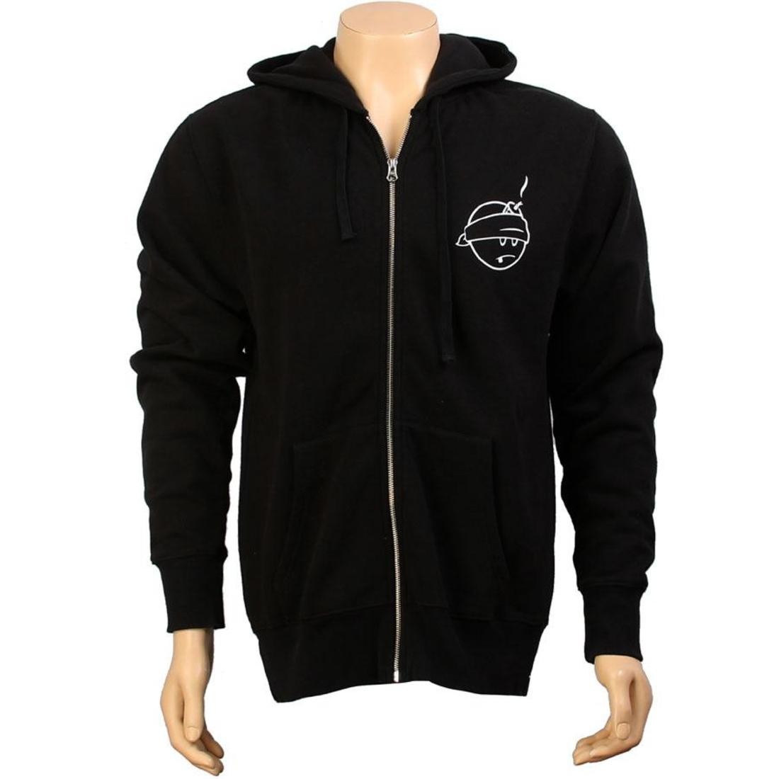 The Hundreds Badam Zip Up Hoody black