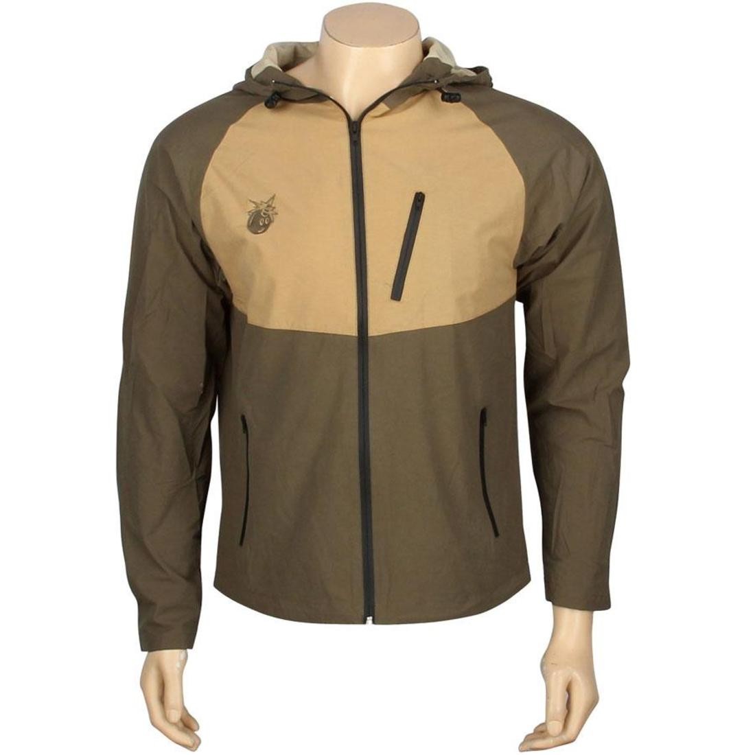 The Hundreds Aloe Track Jacket (moss green)