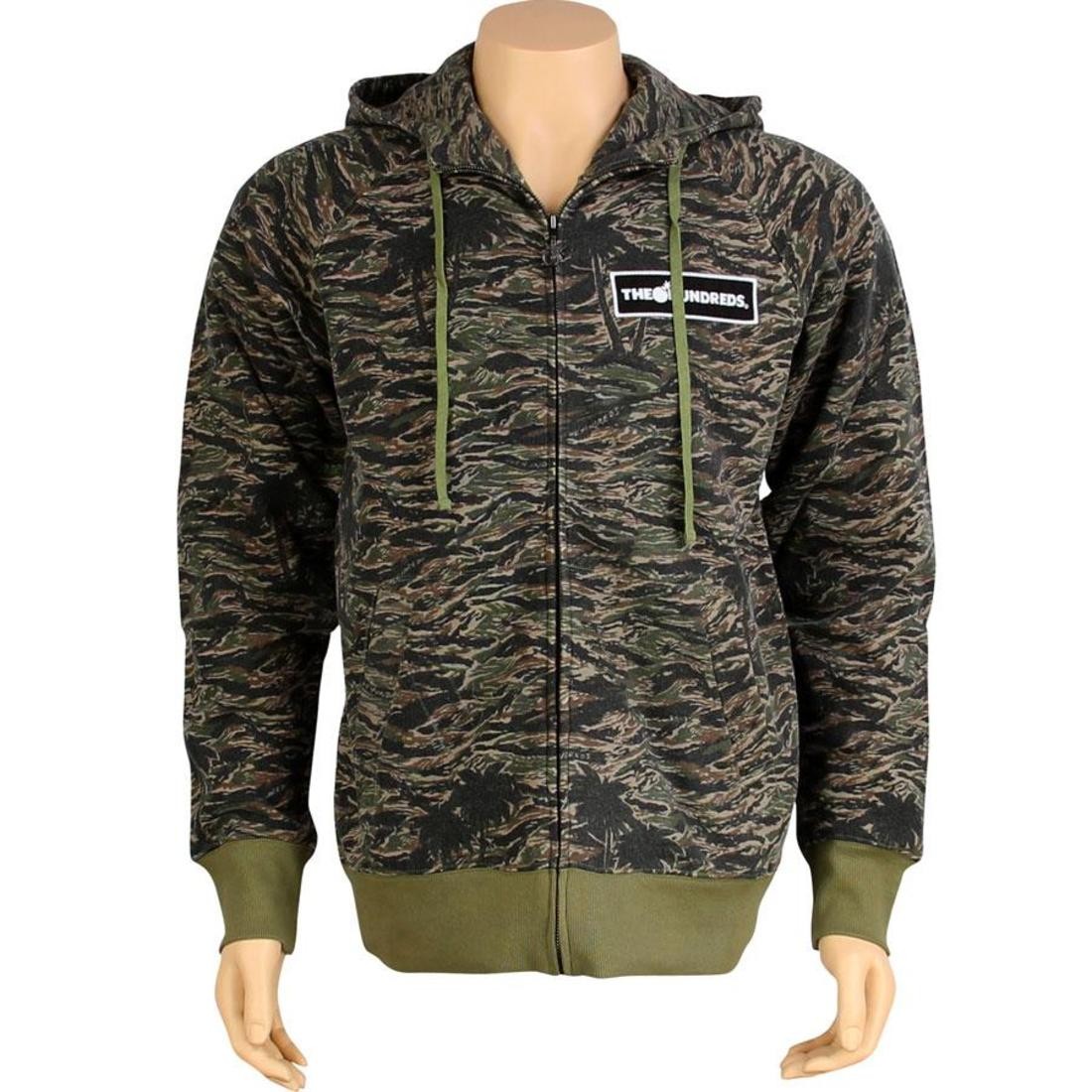 The Hundreds Camo Zip Hoody (woodland)