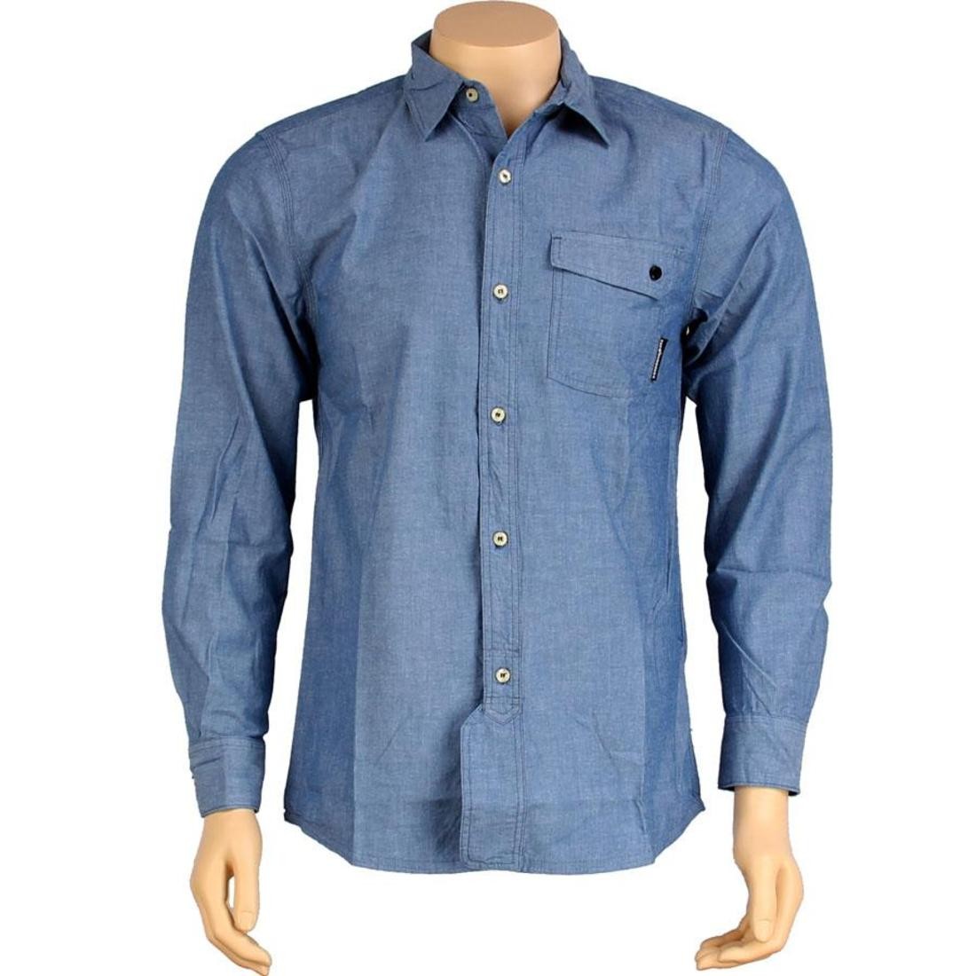 The Hundreds Stacks Long Sleeve Shirt (blue)