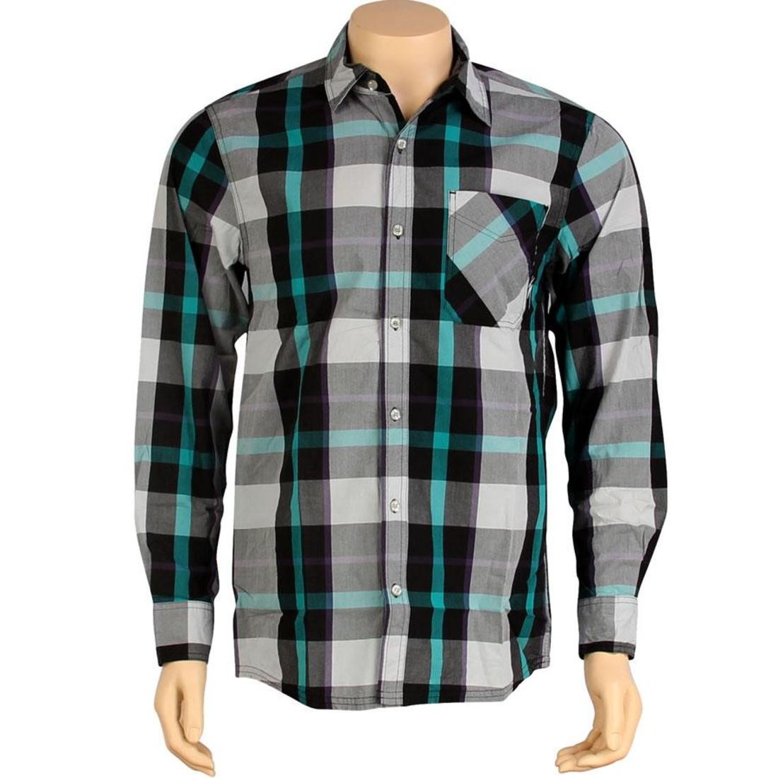 The Hundreds Petrol Long Sleeve Shirt (black)