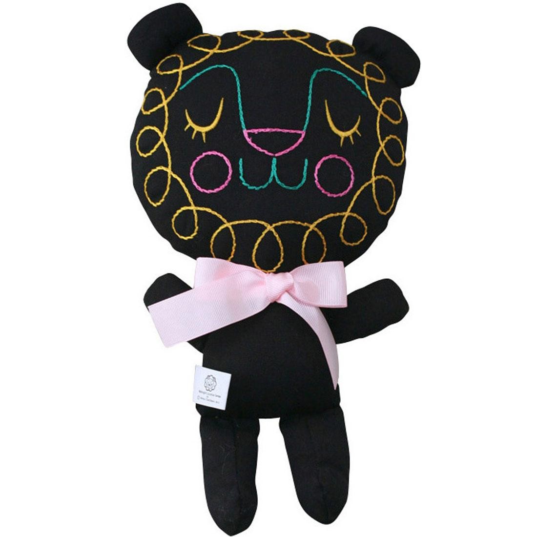 Anna Chambers Lion Plunk Plush - Closed Eyes (black)