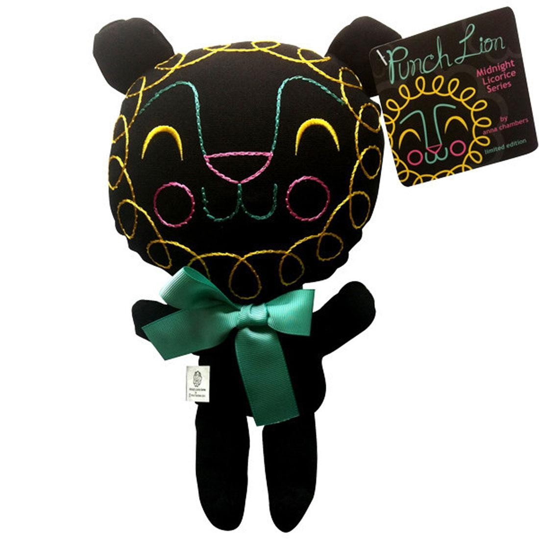 Anna Chambers Lion Punch Plush - Closed Eyes (black)