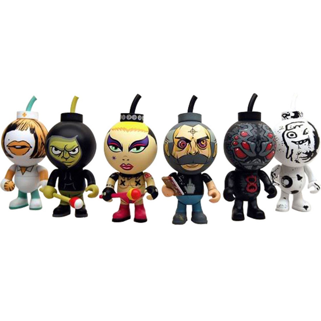 Blow Up Dolls Diesel Fuel Artist Series Figures - Set Of 6 (multi)