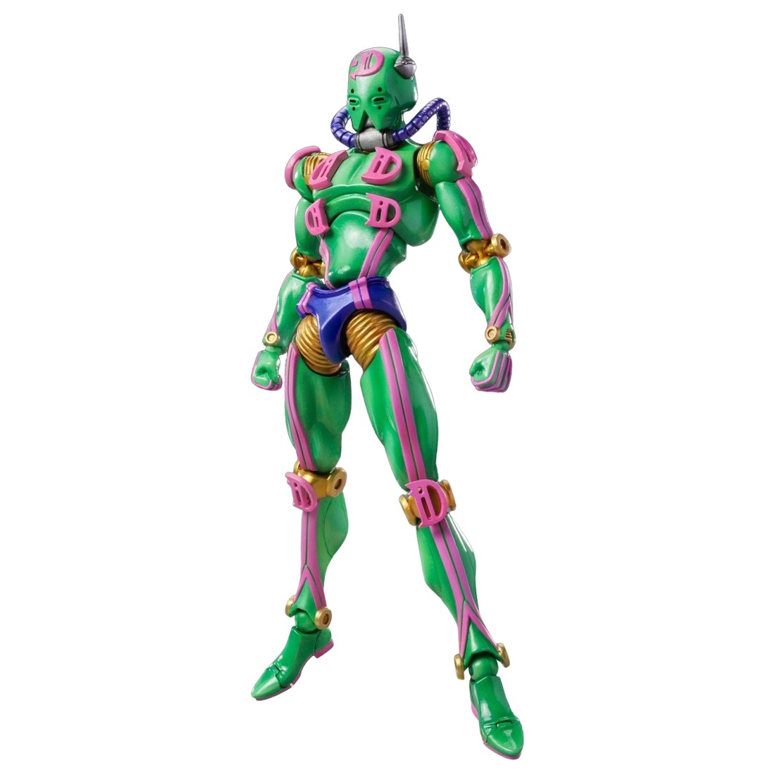 Medicos Super Action Statue JoJo's Bizarre Adventure Part 6 Stone Ocean Diver Down D-D Chozokado Figure (green)