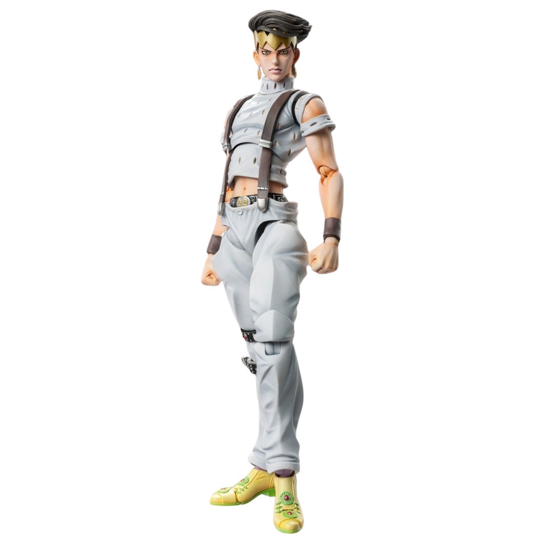 Medicos Super Action Statue JoJo's Bizarre Adventure Part 4 Diamond Is Unbreakable Chozokado Rohan Kishibe Ver.3 Figure (gray)