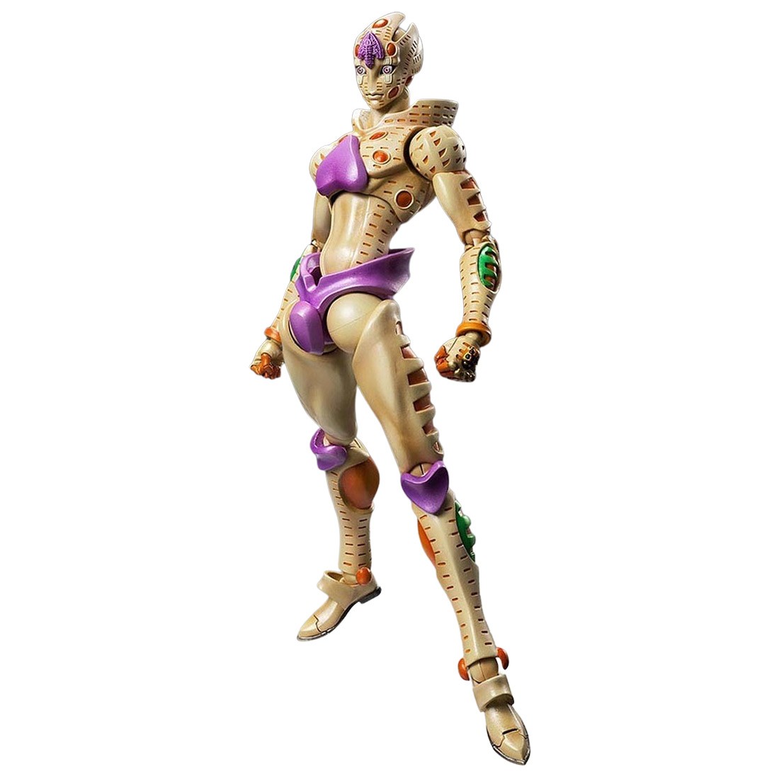 Medicos Super Action Statue JoJo's Bizarre Adventure Part 5 Golden Wind G-E-R Gold Experience Requiem Chozokado Figure (purple)