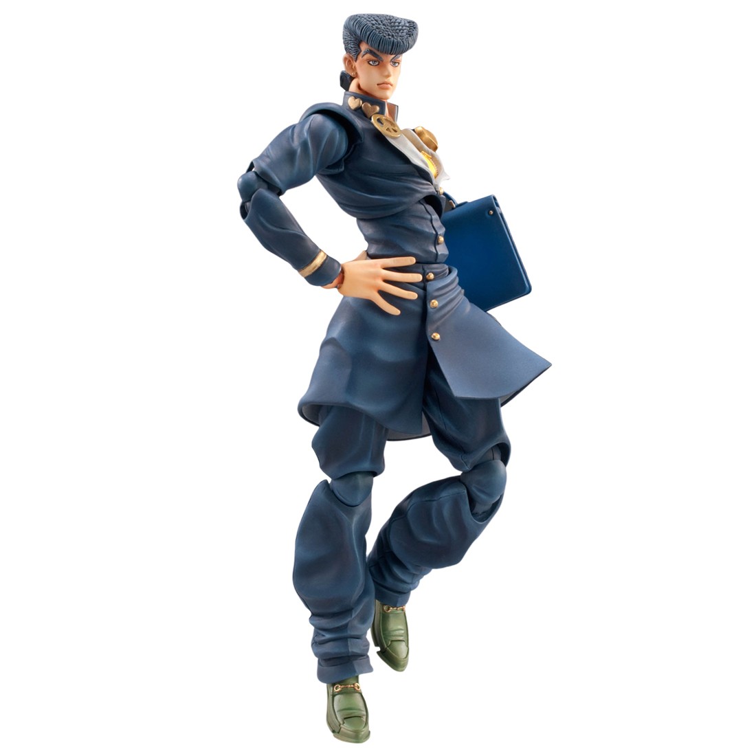 Medicos Super Action Statue JoJo's Bizarre Adventure Part 4 Diamond Is Unbreakable Josuke Higashikata Chozokado Figure Re-Run (blue)