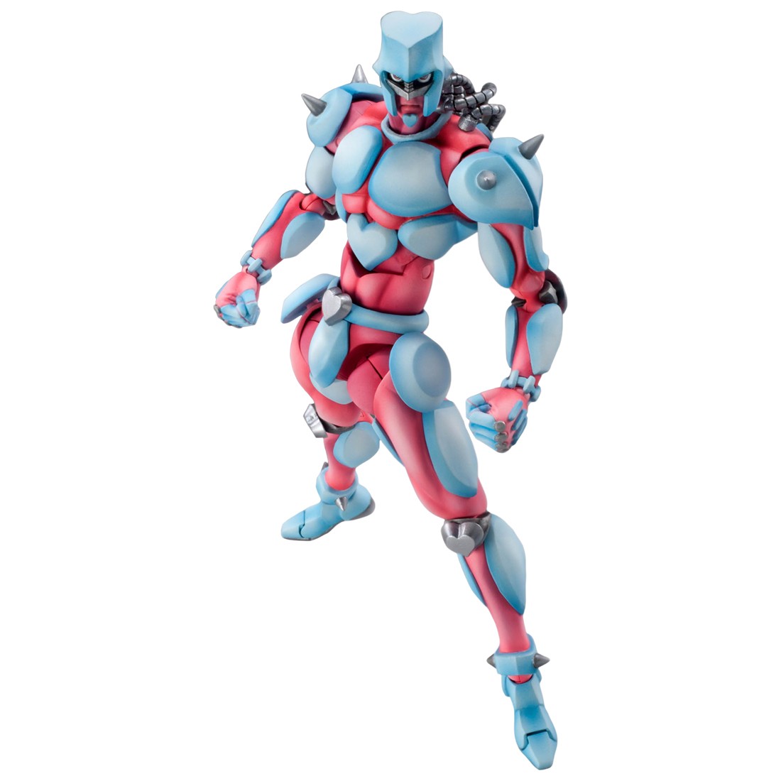 Medicos Super Action Statue JoJo's Bizarre Adventure Part 4 Diamond Is Unbreakable Crazy Diamond Chozokado Figure Re-Run (blue)
