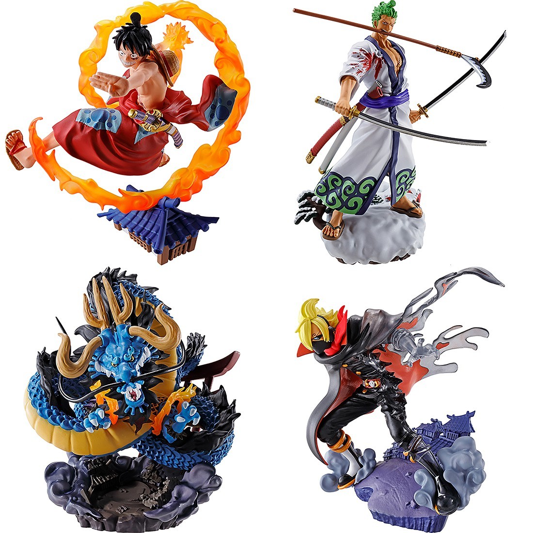 MegaHouse One Piece Logbox Re:Birth Wano Country Vol.1 Set of 4 Figures (multi)