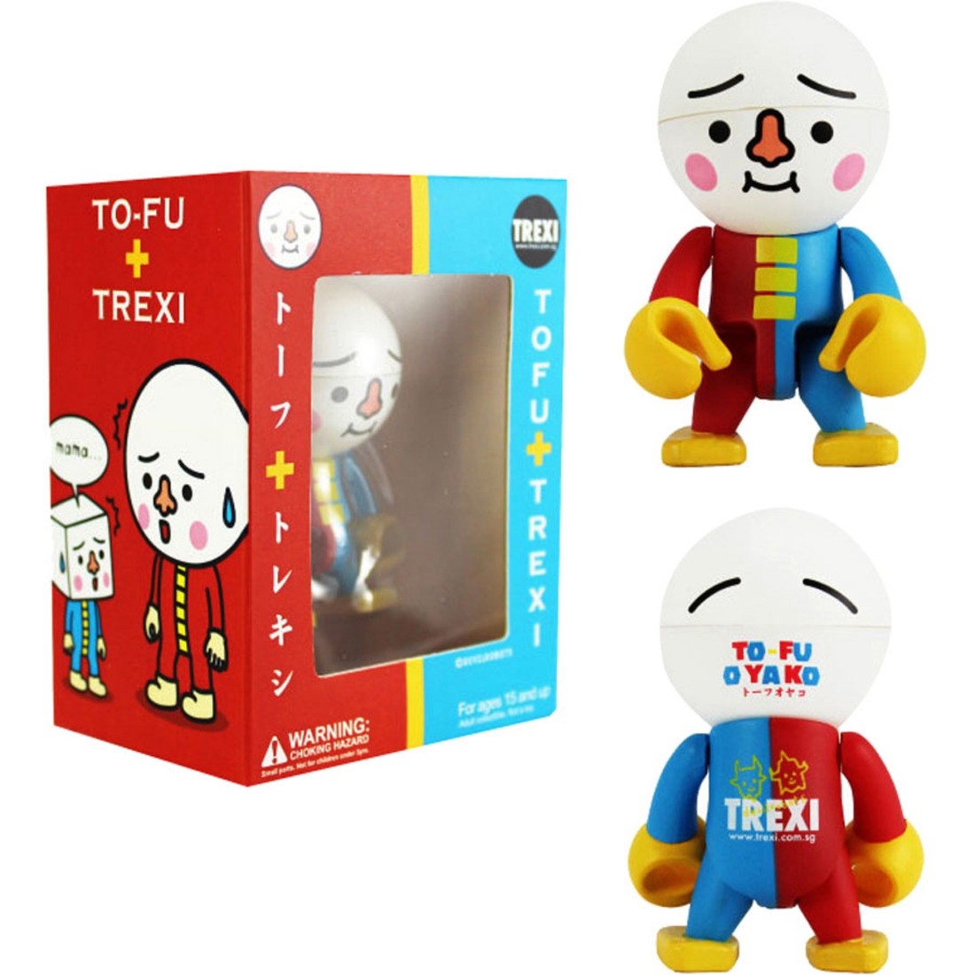 To-Fu Oyako 2.5 Inch Trexi Figure (red / blue)