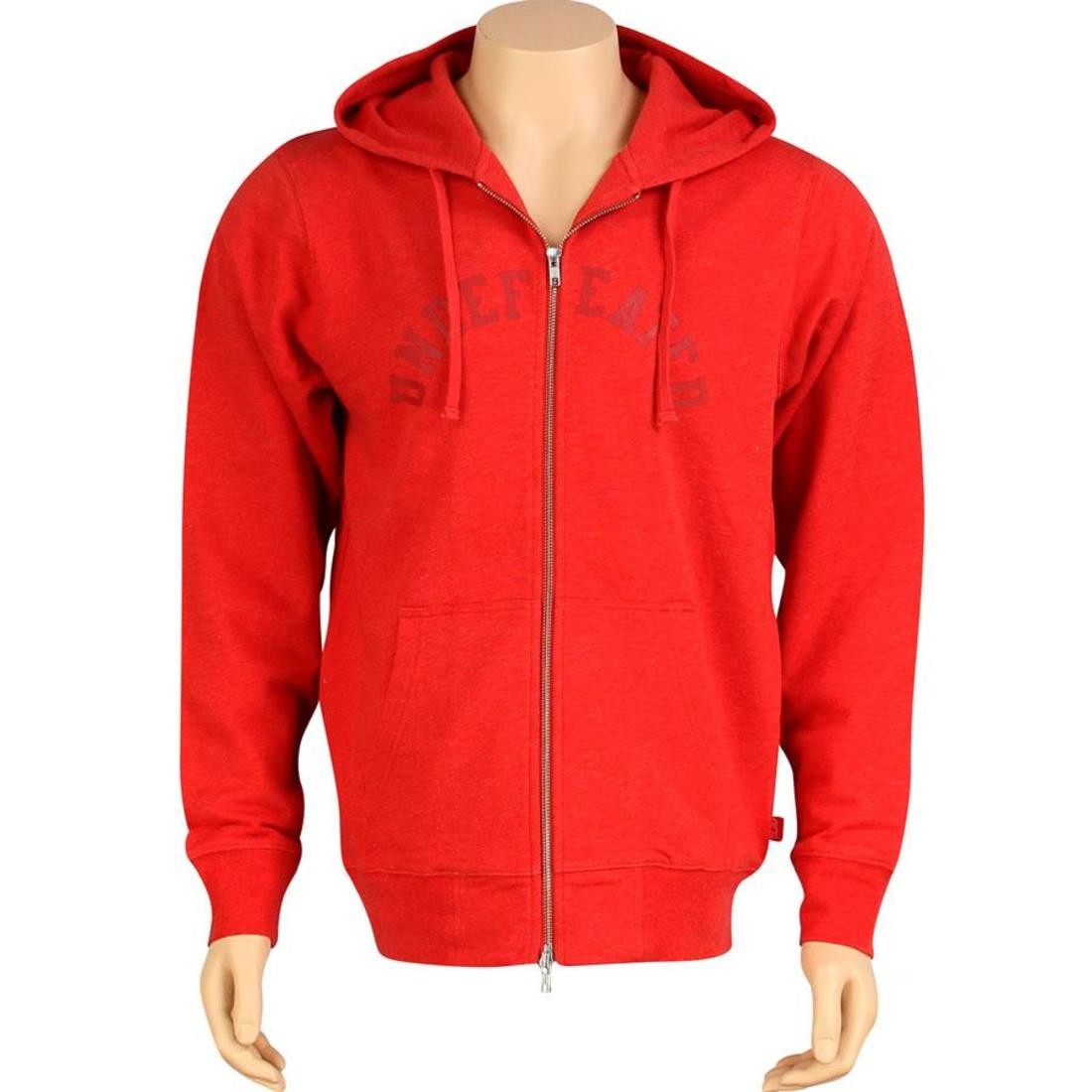 Undefeated Zip Up Hoody II red