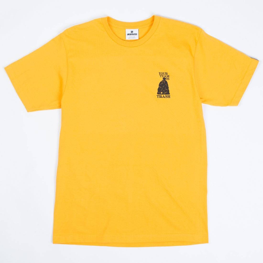 Undefeated Men Team Is Trash Tee (gold)