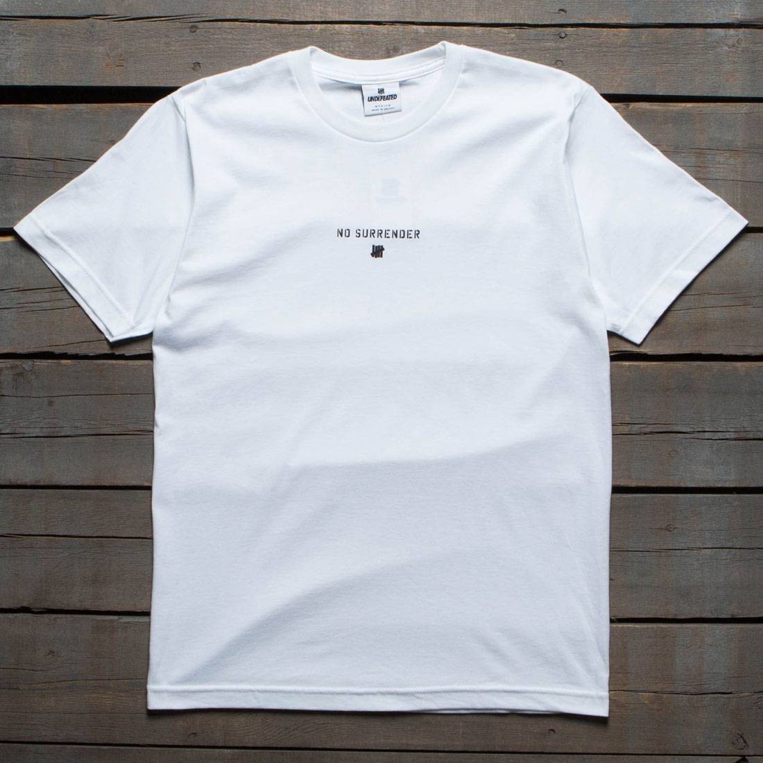 Undefeated Men No Surrender Tee (white)