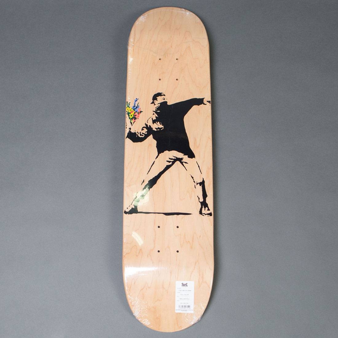 Medicom x SYNC Brandalism Flower Bomber Skateboard Deck (tan)