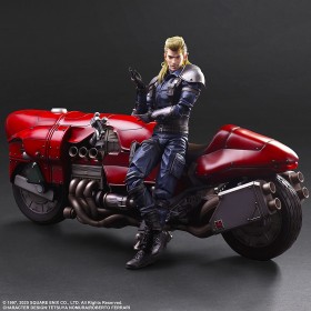 PREORDER - Square Enix Final Fantasy VII Remake Play Arts Kai Roche And Motorcycle Set Action Figure (red)