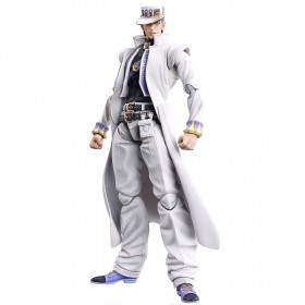 Medicos Super Action Statue JoJo's Bizarre Adventure Part 4 Diamond Is Unbreakable Jotaro Kujo Chozokado Figure Re-Run (white)