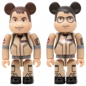 Medicom Ghostbusters Raymond Stantz And Egon Spengler 100% 2 Pack Bearbrick Figure Set (tan)