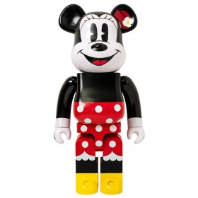 Medicom Disney Minnie Mouse 100% 400% Bearbrick Figure Set black red