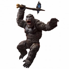 Bandai S.H. Monsterarts Godzilla Vs. Kong 2021 Movie King Kong Figure (black)
