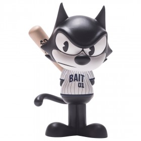 BAIT x Dreamworks x SWITCH Collectibles Felix the Cat Slugger 6 Inch Figure - Diamond Bar Exclusive (black / white)