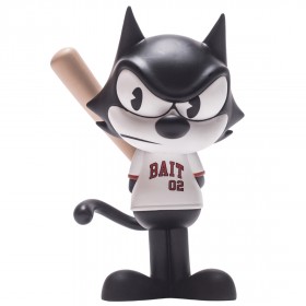 BAIT x Dreamworks x SWITCH Collectibles Felix the Cat Slugger 6 Inch Figure - Orange County Exclusive (black / white)
