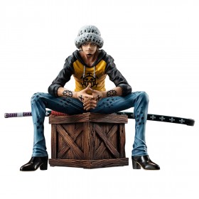 MegaHouse One Piece Portrait of Pirates Playback Memories Trafalgar Law Figure (black)