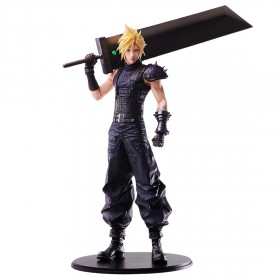 Square Enix Final Fantasy VII Remake Static Arts Cloud Strife Figure (black)