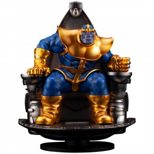 Kotobukiya Marvel Thanos On Space Throne Fine Art Statue (gold)