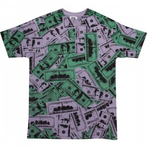 Playing For Keeps Hundred Bills Tee (purple / green)