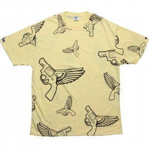 Crooks and Castles Flying Gun Tee (canary)