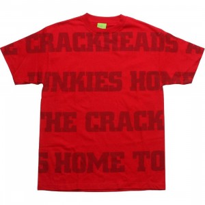 Huf Home of Crackhead and Junkie Tee (red)