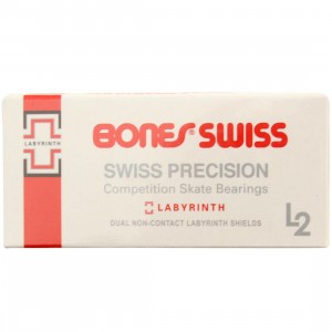 Bones Swiss Skateboard Bearings 8 Pack (silver)