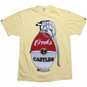 Crooks and Castles War Halls Grenade Tee (canary)