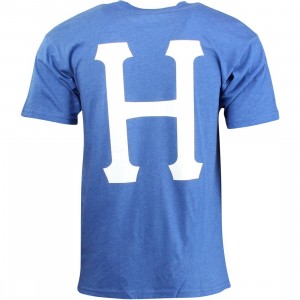 HUF Men Classic H Pocket Tee (blue / royal heather)