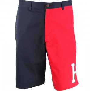 HUF Men Alumni Shorts (navy / red)