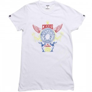 Crooks and Castles Womens High Society Tee (white)