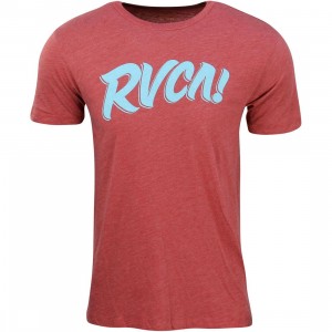RVCA Men Big Exclamation Tee (red)