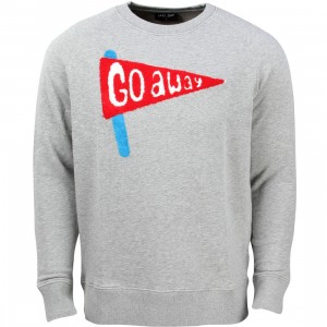Lazy Oaf Men Go Away Sweater (gray)